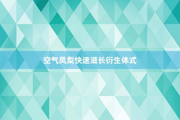 空气凤梨快速滋长衍生体式
